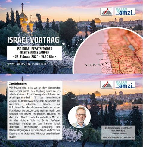 Israel Vortrag der AMZI ::: Ev. Stadtmission Oppenheim
